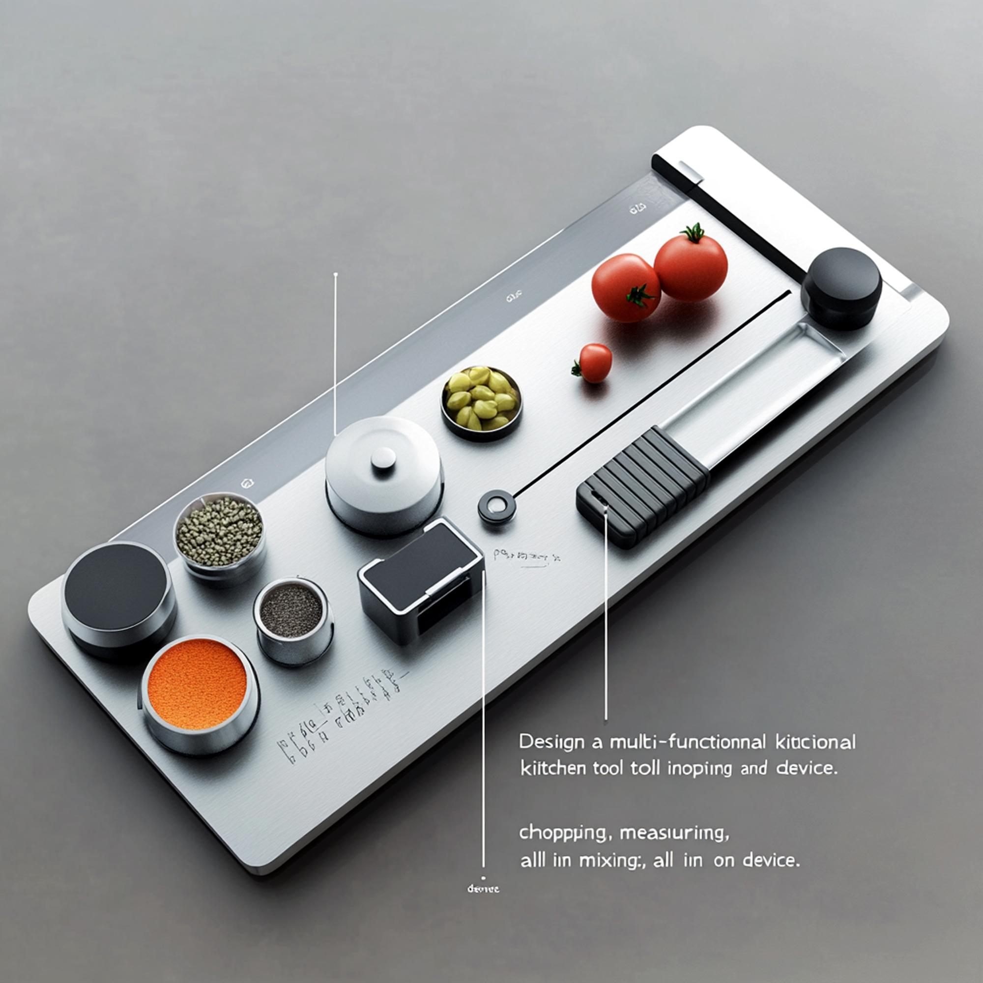 Stylized subscription card and cooking tools